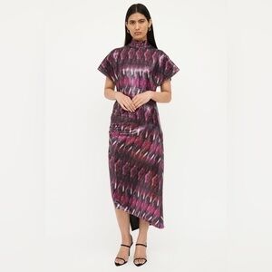 MISA LOS ANGELES DIVIA SEQUIN RUCHED DRESS